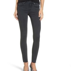 [vigoss] black jagger front seam skinny jeans
